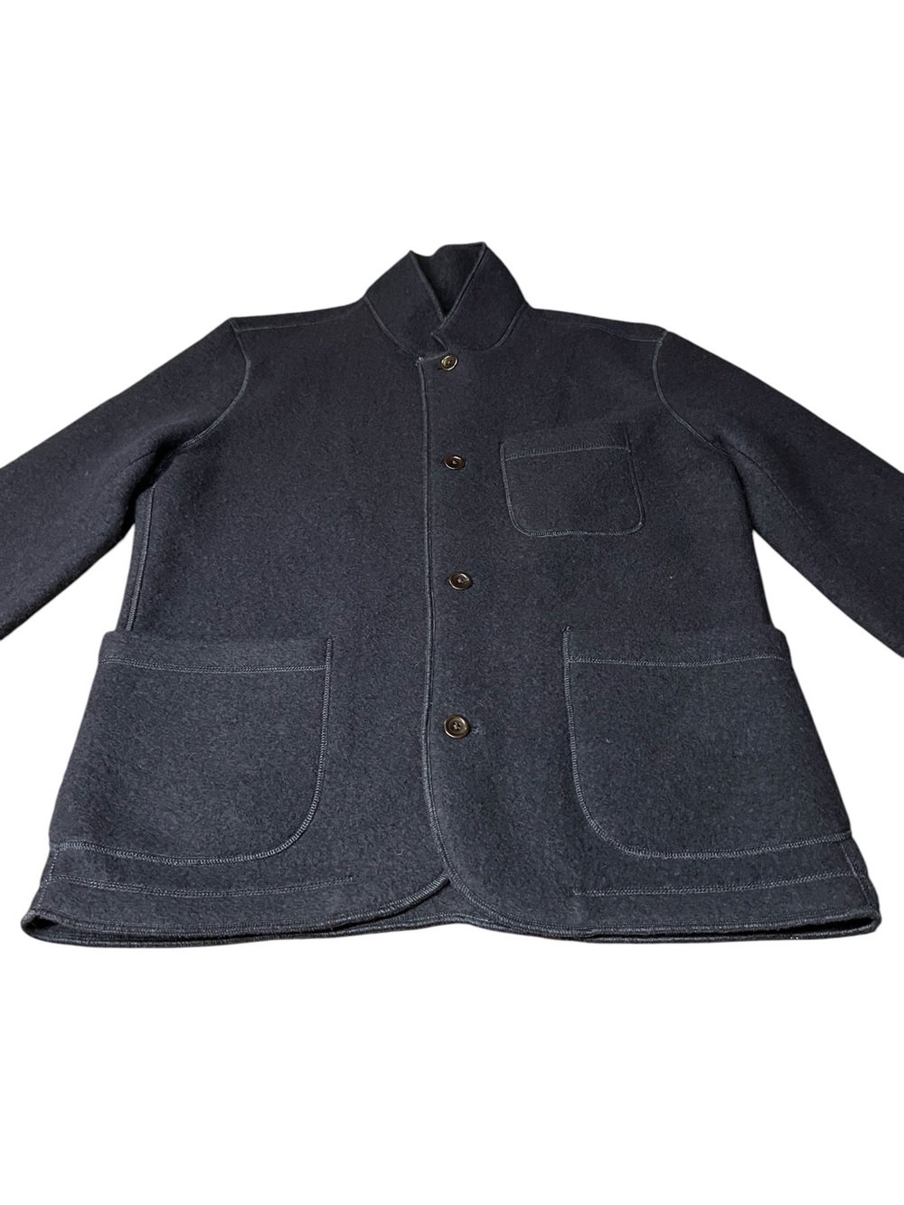 Flint and Tinder Men’s Boiled Wool Chore  Black Blazer Size Large